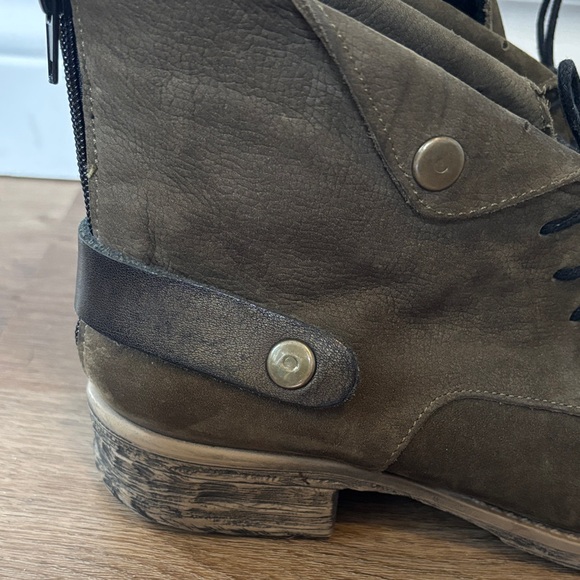 Bueno Olive Green and Black Ankle Boots 37 - Picture 5 of 9